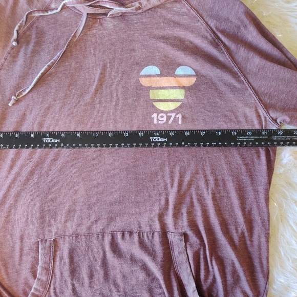 Walt Disney World Women's M Sweatshirt Hoodie Long Sleeve burnt purple - Picture 2 of 7